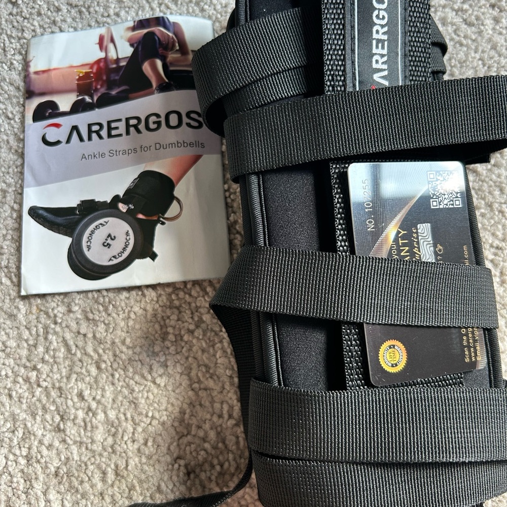 CARERGOS Ankle Straps for Dumbbells – Weightlifting Leg Workouts